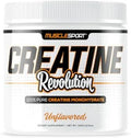 Musclesport Creatine Monohydrate Powder Micronized Creatine Monohydrate Energy Strength & Endurance 300G Unflavored