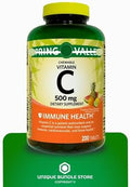 Vitamin C 500mg Tropical Fruit Flavor 200 Count Tablets Chewable Vitamin C Dietary Supplement + 7 Day Pill Organizer Included (Pack of 2)