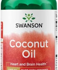 Swanson EFAs Coconut Oil Made with Certified Organic Coconut Oil (1000mg, 60 Softgels)