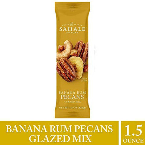 Sahale Snacks Banana Rum Pecans Glazed Mix, 1.5 Ounces