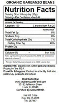 Garbanzo Beans, 5 Pounds (Chick Peas), USDA Certified Organic, Dried, Non-GMO, Great for hummus, Bulk, Product of USA, Mulberry Lane Farms