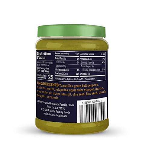 Siete Sauce Enchilada Green 15 OZ