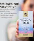 Solgar One Daily WomenS Multi Whole Body Support Highly Absorbable Delayed Release Vitamin For Women Supplement For Immune Heart Energy Stress Hair Skin Nails and Reproductive Health 60 Servings