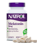 Natrol Melatonin 5 Mg Dietary Supplement For Restful Sleep Sleep Supplements For Adults 60 Melatonin Tablets 60 Day Supply