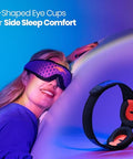 Manta Sleep Manta Pro Sleep Mask - 100% Light Blocking Sleep Mask For Side Sleepers Breathable And Comfortable Spacious & Zero Pressure For Long Lashes Perfect For Sleep/Travel/Nap/Shift Work