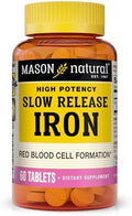 Mason Natural Slow Release Iron Unflavored 60 Count Pack Of 3