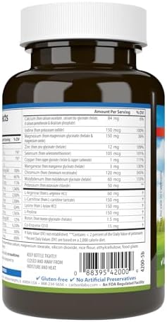 Carlson Cardio Complete Advanced Multivitamin Heart Health Circulatory Support 90 Tablets