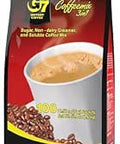 TRUNG NGUYEN G7 3-IN-1 STRONG X2 Instant Coffee for Energy Boost - Roasted Ground Coffee Blend with Non-dairy Creamer and Sugar - Strong and Pure Vietnamese Instant Coffee (24 Sticks/Bag)