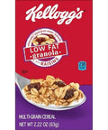 Kellogg's Low Fat Granola Cereal, With Raisins, 2.22oz (70 Count)