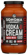 Sonoma Gourmet, Pasta Sauce Vodka Cream Organic, 25 Ounce
