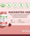 Maryruth'S Maryruth Organics Kids Probiotics For Digestive Health Usda Probiotic Gummies 2 Month Supply Kids Probiotics Immune Support Gut Health Supplement Vegan Non-Gmo Gluten Free 60 Count