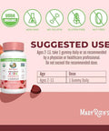 Maryruth's Organics Kids Probiotics For Digestive Health 60 Count