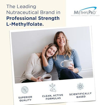 Methylpro B Complex + 10Mg L-Methylfolate - Professional Strength Vitamin B Complex + Folate Supplement For Energy, Mood + Immune Support - Vitamin B12, Vitamin B6, Vitamin C + More - (30 Capsules)
