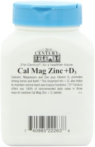 21St Century Cal Mag Zinc +D Tablets 90 Count (Pack Of 2)