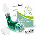 Giyosk Breathing Exercise Device For Lungs Lung Expansion And Mucus Relief Device Portable Expiratory Breathing Exerciser With A Set Of Accessories Breathing Trainer For Lung Cleanse(Green)