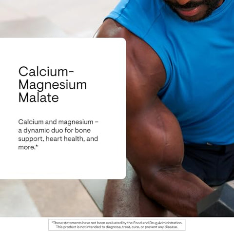 Thorne - Calcium-Magnesium Malate - Optimally Absorbed Magnesium & Calcium Mineral Supplement - Supports Bone Muscle Lung & Heart Health - Third-Party Certified - Dairy & Gluten-Free 240 Capsules