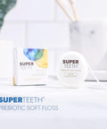 Super Teeth Superteeth Prebiotic Soft Floss With Hydroxyapatite And Xylitol Expanding Dental Floss For Adults & Kids Helps Sensitive Gums Strengthen Enamel Natural Plaque Remover Fluoride & Pfa-Free Vanilla