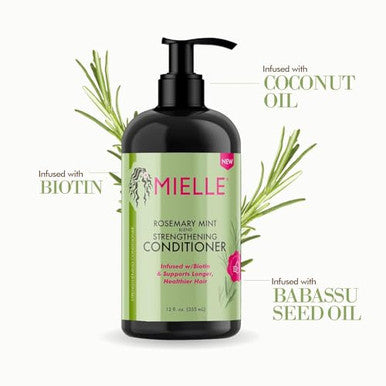 Mielle Organics Rosemary Mint Strengthening Conditioner With Biotin 12 Ounce