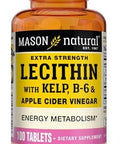 Mason Natural Lecithin Kelp/B6 100 Tabs