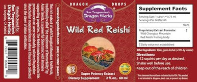 Dragon Herbs Wild Red Reishi Drops 2 Fl Oz
