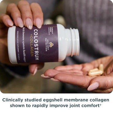 Ancient Nutrition Colostrum Superfood + Collagen Grass Fed Bovine Colostrum Fermented Eggshell 75 Count