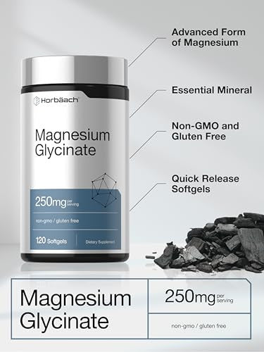 Horbaach Magnesium Glycinate 120 Softgels 250Mg
