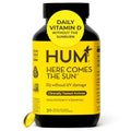 HUM Here Comes The Sun Immune Support Supplement with Vitamin D Supplements for Women and Men for a Healthy Immune System D3 Vitamin Supports Bone Health 30 Capsules