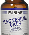 Twinlab Magnesium400 Mg By Twinlab 100 Cap Pack of 3