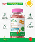 Carlyle Kids Multivitamin Gummies with Probiotics 60 Chewables Berry Flavor Vegetarian NonGMO Gluten Free Children's Supplement by Lil' Sprouts Packaging May Vary