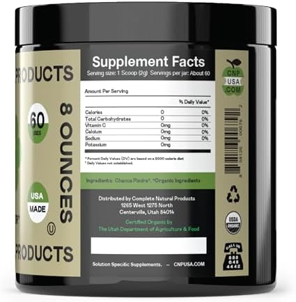 Complete Natural Products Organic Chanca Piedra Tea - 8Oz (227G) Bulk Pure Organic Chanca Piedra Extract & Phyllanthus Niruri Stonebreaker Powder