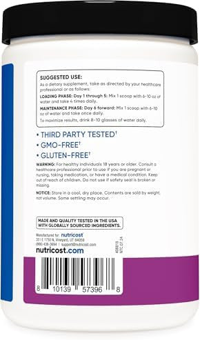 Nutricost Creatine Monohydrate Powder (Grape 500 Gram) Micronized Creatine Supplement Vegan Nongmo Gluten