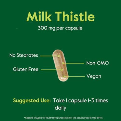 Bestvite Milk Thistle 300Mg (240 Vegetarian Capsules) - Standardized To 80% Silymarin Flavonoids - No Stearates - Vegan - Non Gmo - Gluten Free