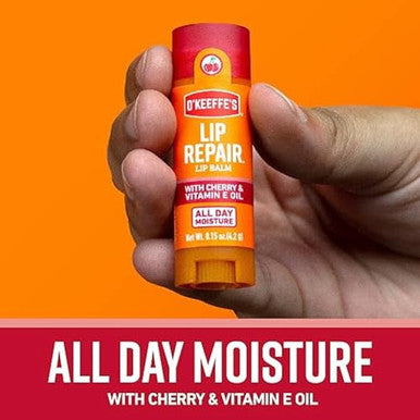 Lip Balm Lip Repair Cherry & Vitamin E Oil 0.15 Oz (4.2 G) O'Keeffe'S