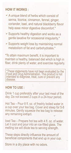 Hyleys Colon Cleanse Blackberry (1 Pack) And Hyleys Slim Tea Acai Berry Flavor Weight Loss Herbal Supplement Cleanse And Detox 25 Tea Bags (1 Pack)