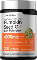 Horbaach Pumpkin Seed Oil With Saw Palmetto 300 Softgel 4000Mg