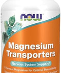 Now Foods Supplements Magnesium Transporters With 5 Forms Of Magnesium For Optimal Bioavailability 180 Veg Capsules