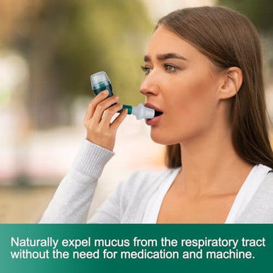 Giyosk Breathing Exercise Device For Lungs Lung Expansion And Mucus Relief Device Portable Expiratory Breathing Exerciser With A Set Of Accessories Breathing Trainer For Lung Cleanse(Green)