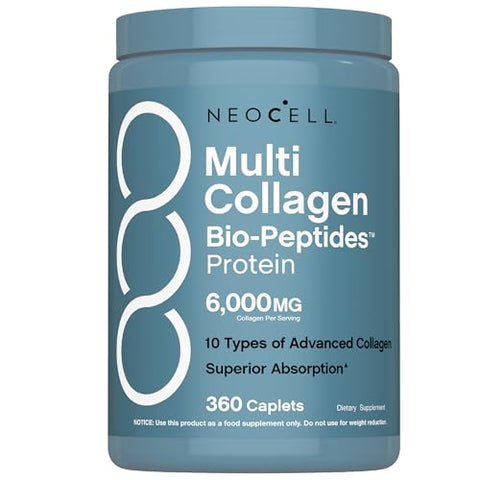 Neocell Multi Collagen Peptides Pills 360 Caplets Superior Absorption Types I Ii Iii Iv Viii X Xii Xxii For Women And Men
