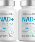 Nad Supplement 1000Mg, True Nad+ & Resveratrol, Nmn Alternative For Cellular Energy & Healthy Aging - 2 Pack