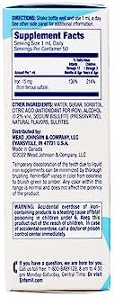 Enfamil Ferinsol Iron Supplement Drops For Infants & Toddlers 15 Mg 1.67 Fl Oz (50 Ml) (Pack Of 2)