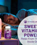 Ivybears Fast Acting Melatonin Gummies - 5 Mg Melatonin - 100% Natural Flavor - With Lactium L-Theanine & Lemon Balm - With Ai Sleep Assistant - Natural Sleep Support - Vegan - 60 Pieces = 30 Days Supply