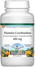 Terravita Plantain Combination - Plaintain, Marshmallow, Chamomile And More - 450 Mg (100 Capsules, Zin: 512583)