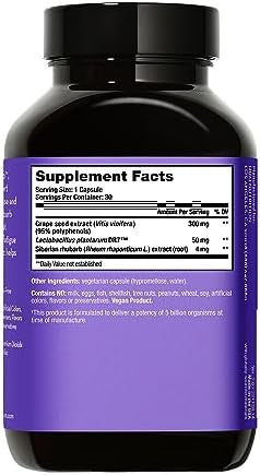 Hum Fan Club Menopause Probiotic Supplement With Siberian Rhubarb For Women May Provide Multisymptom Relief For Hot Flashes & Low Energy. Helps Hormonal Balance (30Count)