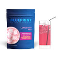 Blueprint Bryan Johnson Longevity Mix Muscle Builder & Recovery Supplement Promotes Focus and Balanced Mood Magnesium Creatine L Theanine Glutathione & Vitamin C 30 Servings Blood Orange