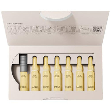 Babor Nutri Restore Restorative Serum Ampoules For The Face For Intensely Nourished And Healthy Skin Vegan Formula With Amino Acids And Argan Oil Ampoule Concentrates 7 X 2 Ml