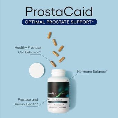 Econugenics Prostacaid Prostate Health Supplement For Men With Saw Palmetto Extract Berberine Turmeric Bcm95 Circumin Quercetin Dim Mushrooms Helps W/Detox Immune Support 120 Capsules