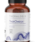 Theralogix Theromega Omega3 Fish Oil Supplement Supports Heart Brain Immune & Joint Health 700 Mg Dha & Epa From Wild Alaska Pollock Sustainably Sourced Nsf 90 Softgels