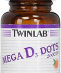 Twinlab Mega D3 Dots 5000 Iu 100 Tabs