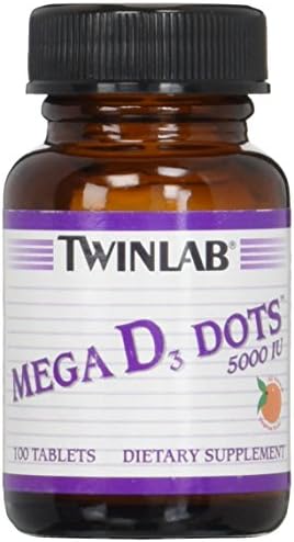 Twinlab Mega D3 Dots 5000 Iu 100 Tabs