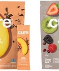 Cure Hydration Plantbased Electrolyte Drink Mix Energy & Dehydration Bundle No Sugar Coconut Water 100Mg Caffeine Nongmo Vegan 14Pack Peach Tea & 8Pack Variety